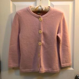 EUC Banana Republic wool angora 3/4” length sleeve cardigan sweater
